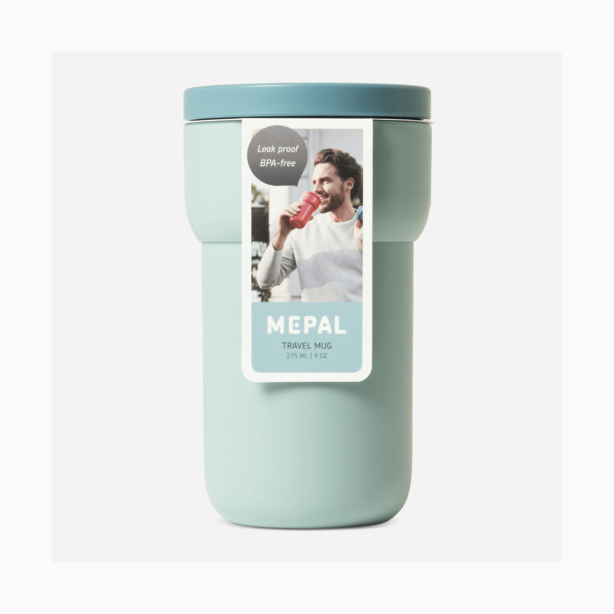 Mepal Ellipse 275ml Nordic Green Leak-Proof Insulated Travel Mug for Hot & Cold